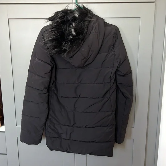 {GAP}Woman’s Sz M-Tall Black Primaloft Hooded Parka - Picture 7 of 10